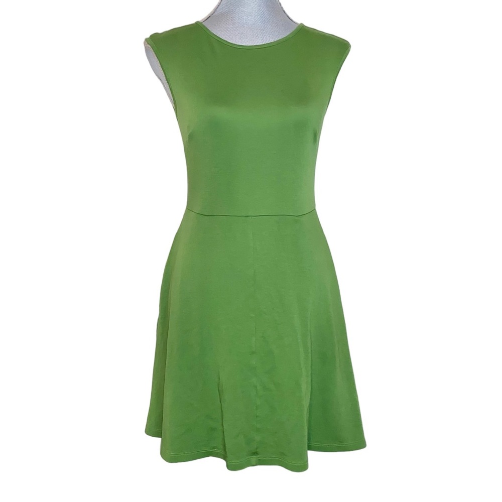 New York & Company Green Cotton Dress